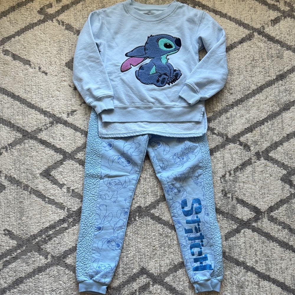 Disney Light Blue Stitch Apparel Set
